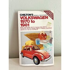 Vintage Chilton's Volkswagen 1970 to 1981 70s Manual Repair & Tune Up Guide Book